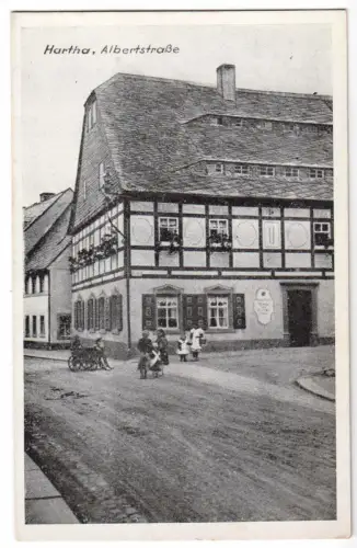 AK, Hartha, Albertstr., um 1940