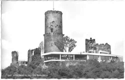 AK, Bad Godesberg, Die Godesburg, um 1960