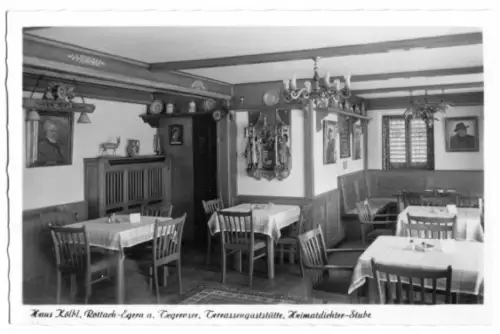 AK, Rottach - Egern, Haus Kölbl, Heimatdichter-Stube