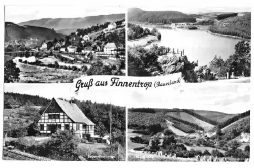 AK, Finnentrop Sauerland, vier Abb., um 1960