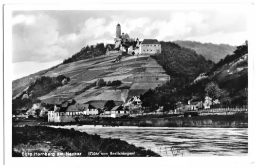 AK, Neckarzimmern, Burg Hornberg am Neckar, 1958