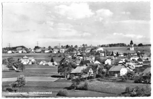 AK, Grafenhausen Schwarzw., Teilansicht, um 1960
