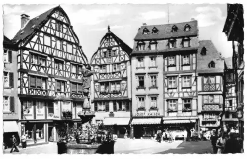 AK, Bernkastel-Kues, Marktplatz, 1959