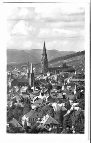 AK, Freiburg i. Br., Teilansicht, 1955