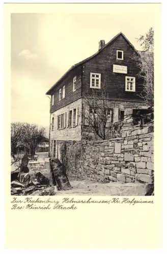AK, Helmarshausen Kr. Hofgeismar, Gasthaus "Zur Kruckenburg", um 1955