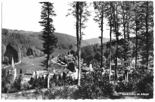 AK, Marxzell im Albtal, Teilansicht, um 1965