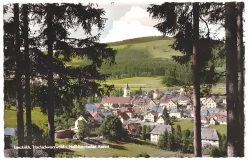 AK, Lenzkirch Hochschwarzwald, Teilansicht, um 1962
