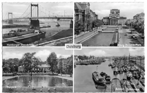 AK, Duisburg, vier Abb., 1959