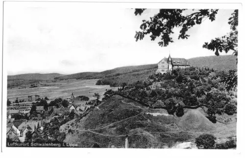 AK, Schwalenberg Lippe, Gesamtansicht, um 1955