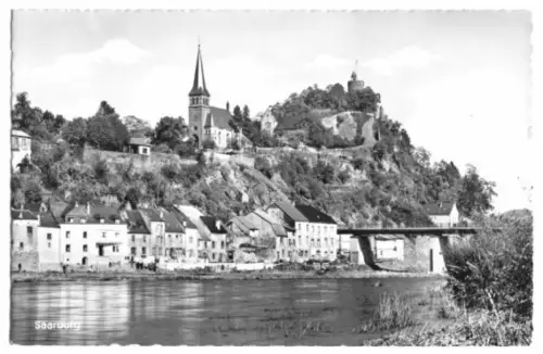 AK, Saarburg, Teilansicht, 1955
