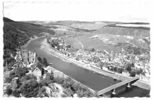 AK, Traben - Trarbach, Gesamtansicht, 1956