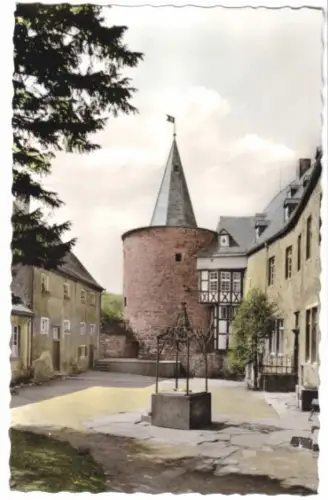 AK, Hohenlimburg, Schloßhof und Freilichtbühne, 1960