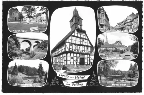 AK, Uslar im Solling, sieben Abb., um 1965