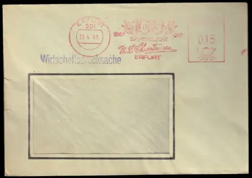 AFS, 1867 - 1967 100 Jahre Samenzucht N.L. Chrestensen, o Erfurt, 501, 23.4.68