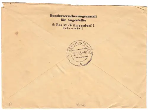 AFS, R.-Bf., Bundesversicherungsanstalt für Angest.,  (1) Berlin Wilmersdorf 1