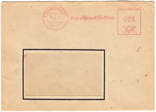 AFS, Stahl- und Eisenwerk Frankleben, Frankleben, 14.2.50