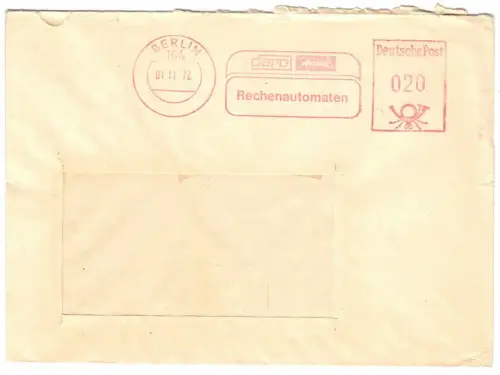 AFS, daro Ascota Rechenautomaten, o Berlin, 104, 01 11.72