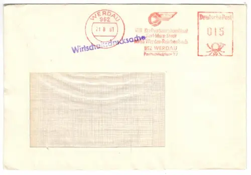 AFS, VEB Kraftverkehrskombinat, Betrieb Werdau, o Werdau, 962, 21.8.81