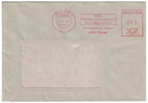 AFS, VEB Maschinenbauhandel Karl-Marx-Stadt, 9900 Plauen o Plauen, 9900, 23.9.81