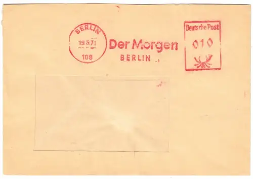 AFS, Der Morgen, Berlin [Verlag], o Berlin, 108, 19.5.71