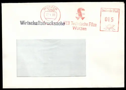 AFS, VEB Technische Filze Wurzen, o Wurzen, 7250, 27.4.81