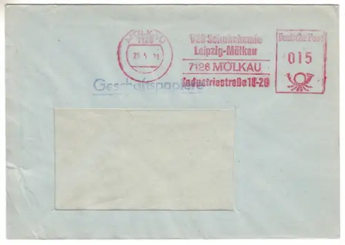 AFS, VEB Schuhchemie Leipzig-Mölkau, 7126 Mölkau, o Mölkau, 7126, 25.5.81