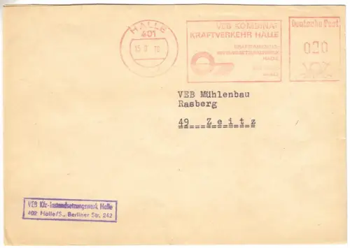 AFS, VEB Kombinat Kraftverkehr Halle, o Halle, 401, 15.9.76