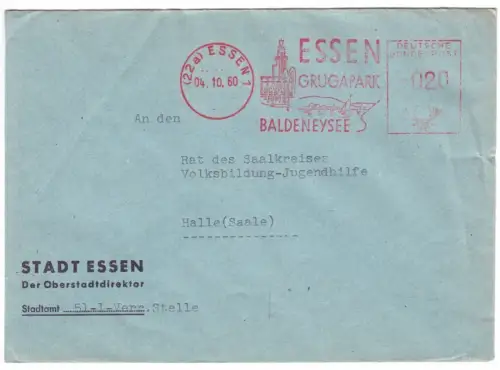 AFS, Essen, Grugapark Baldeneysee, (22a) Essen 1, 04.10.60