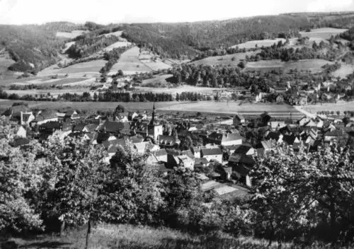 AK, Uhlstädt i. Thür., Gesamtansicht, 1969