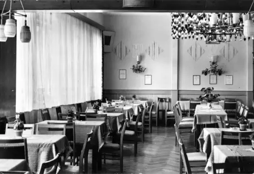 AK, Egelsdorf über Rudolstadt, Gaststätte "Erholung", Gastraum, 1980