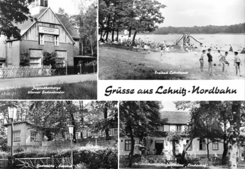 AK, Lehnitz Nordbahn, Kr. Oranienburg, vier Abb., 1975