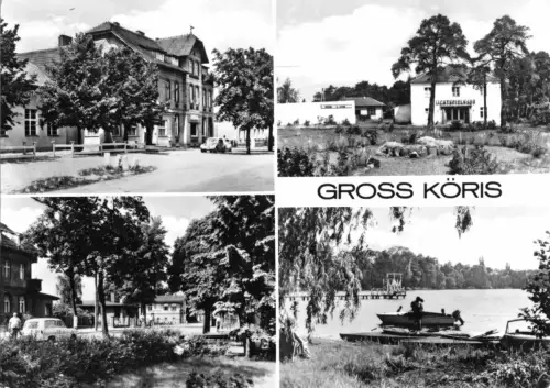 AK, Groß Köris Kr. Königs Wusterhausen, vier Abb., u.a. Kino, 1973