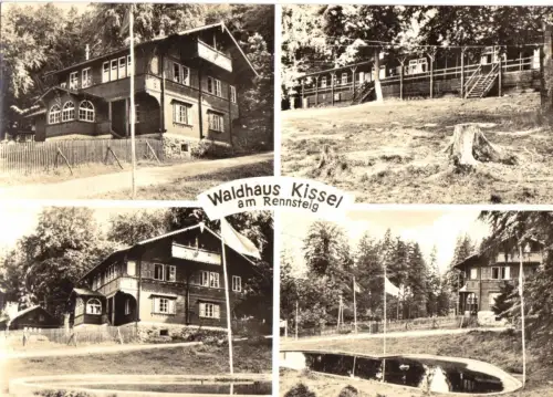 AK, Waldhaus Kissel am Rennsteig, Kr. Bad Salzungen, vier Abb., 1968