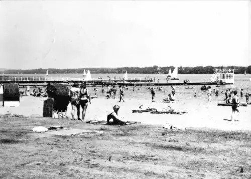 AK, Bad Saarow - Piekow, Neptun-Bad, belebt, 1970