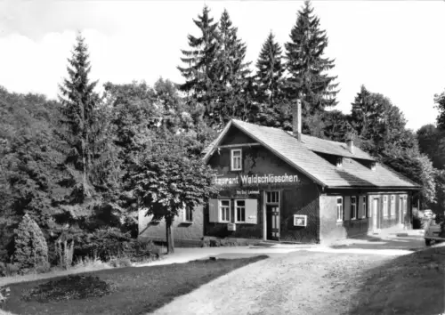 AK, Gehege bei Brotterode Thür. Wald, Restaurant "Waldschlößchen", 1971
