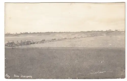 AK, Düna, Lettland, Flußüberquerung im I. Weltkrieg, 1917