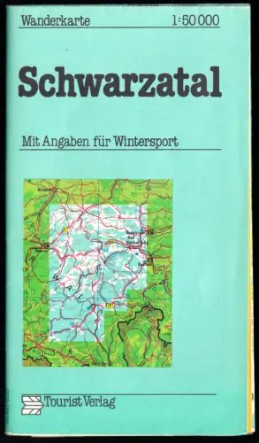 Wanderkarte, Schwarzatal, 1985