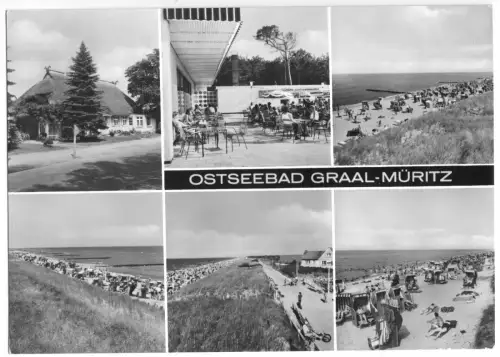 AK Großformat, 21 x 15 cm, Ostseebad Graal - Müritz, sechs Abb., 1983
