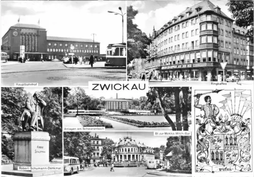 AK groß, Zwickau, sechs Abb., 1979
