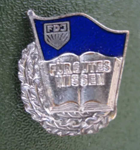 Abzeichen, DDR, FDJ, Abzeichen für gutes Wissen, Silber, 3. Variante, 1957-61
