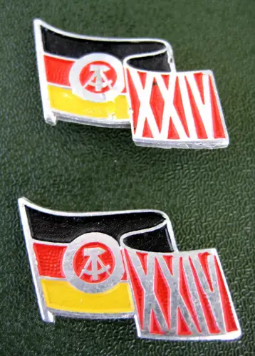 Abzeichen (2), DDR, XXIV. Jahre DDR (1973)