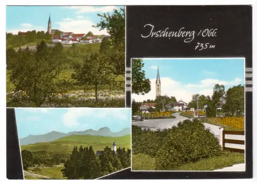 AK, Irschenberg Obb., drei Abb., Fotokarte, coloriert, um 1970