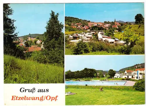 AK, Etzelwang Opf., drei Abb., um 1980