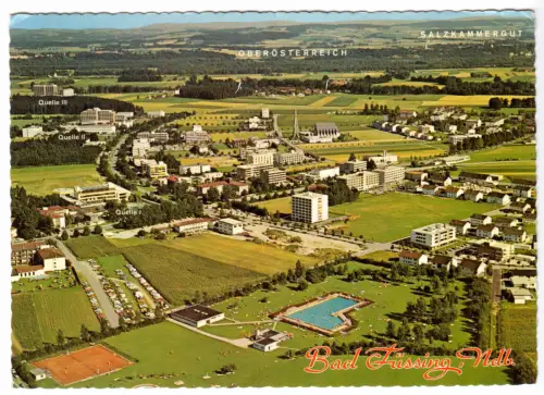 AK, Bad Füssing Ndb., Luftbildtotale, 1979