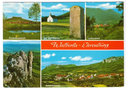 AK, Walberla - Ehrenbürg, fünf Abb., um 1970