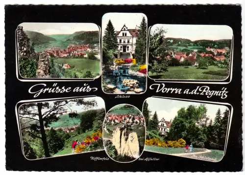 AK, Vorra a.d. Pegnitz, sechs Abb., gestaltet, 1965