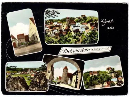 AK, Betzenstein Fränk. Schweiz, fünf Abb., gestaltet, 1973