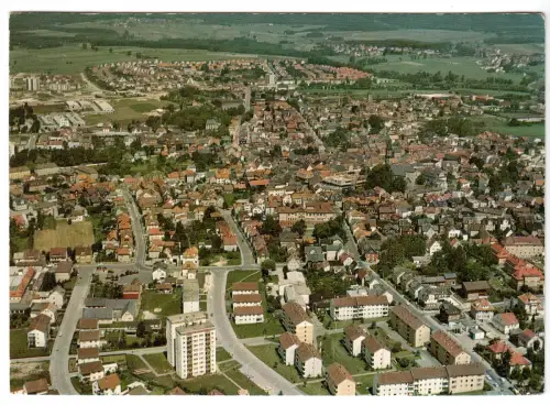 AK, Neustadt b. Coburg, Luftbildansicht, um 1973