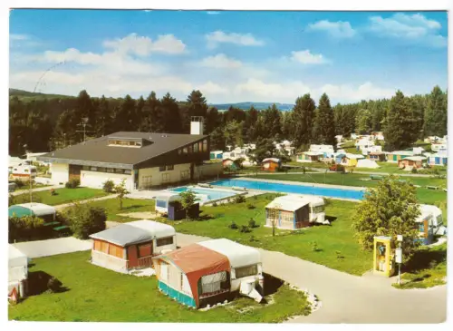 AK, Laichingen 3, Heidehof Machtolsheim, Camping- und Freizeitzentrum, 1983