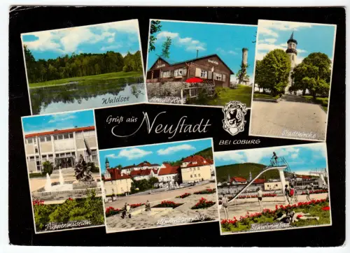 AK, Neustadt bei Coburg, sechs Abb., gestaltet, um 1978